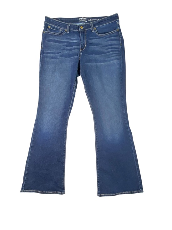 Signature by Levi Strauss Denim - Levi's Signature Modern Bootcut Jeans Women's 16S Blue Mid Rise Stretch Denim